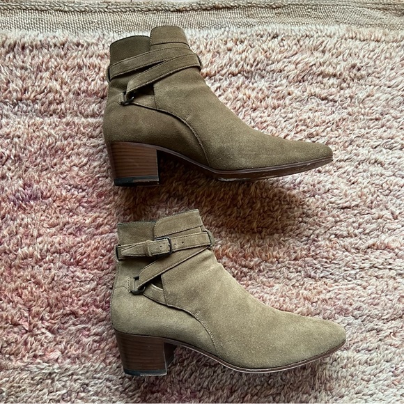 Saint Laurent Blake Jodhpur Suede Boots, Tan size 40 (10) - Picture 5 of 16